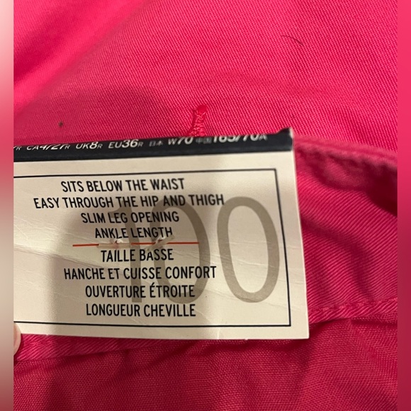 NWT Pink Khakis by Gap Girlfriend Khaki 4R Ankle length - Picture 8 of 8